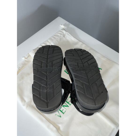 Bottega Veneta Trip 50mm Nylon Black Open Toe Platform Sandals Size 7 - Picture 6 of 6